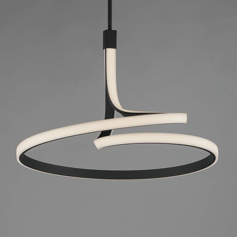 Image 1 Serpentine Large Pendant Black