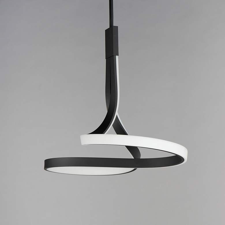 Image 1 Serpentine LED Pendant Black