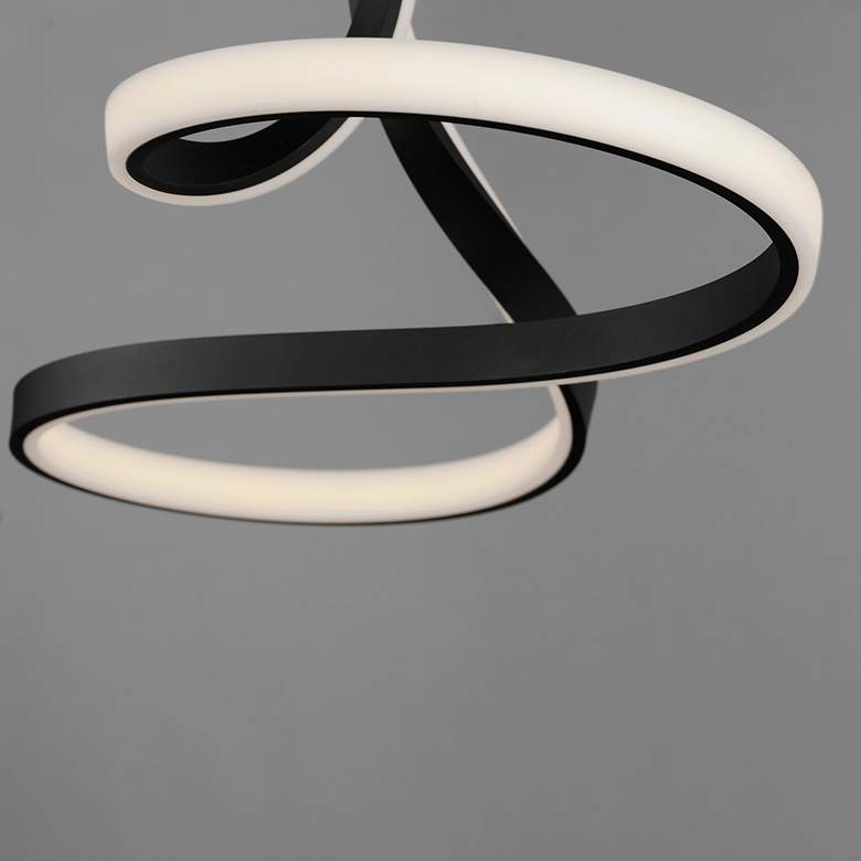 Image 6 Serpentine LED Pendant Black more views