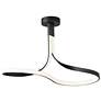 2_Serpentine LED Semi-Flush Mount Black
