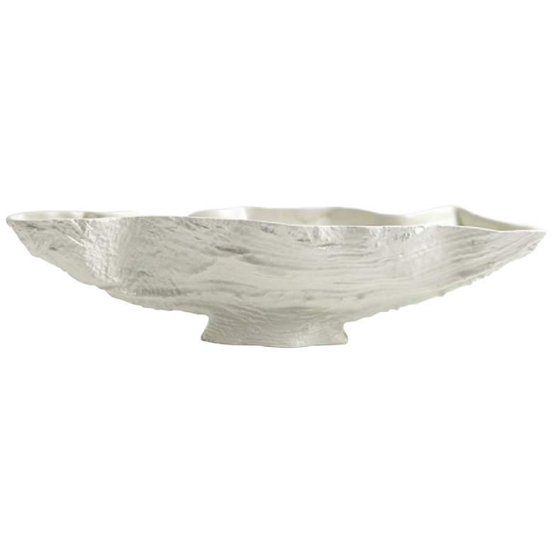 Image 1 Serpentine Lime Matte White Ceramic Decorative Bowl