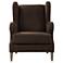 Serpentine Rich Chocolate Accent Chair