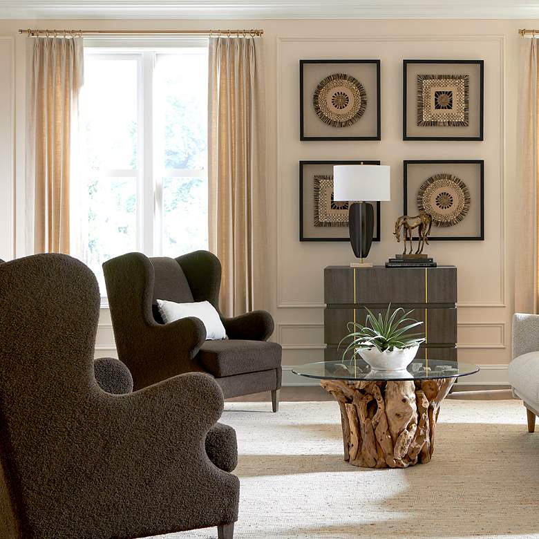 Image 4 Serpentine Rich Chocolate Accent Chair more views