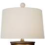 2_Serpentine White Porcelain Zig Zag Vase Accent Table Lamp more views