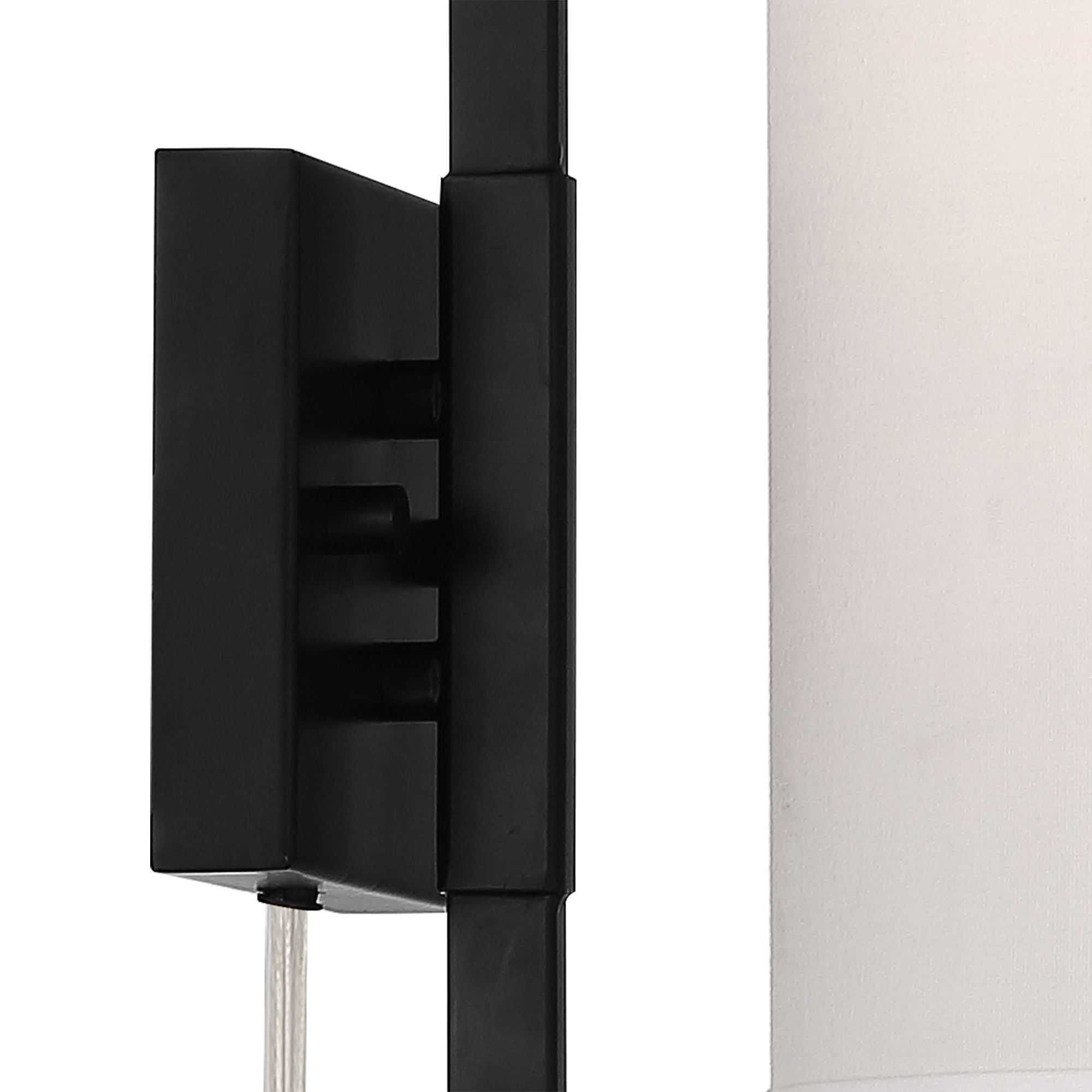 Image 3 Serrano Black Plug-In Wall Lamps with Smart Socket Set of 2 more views
