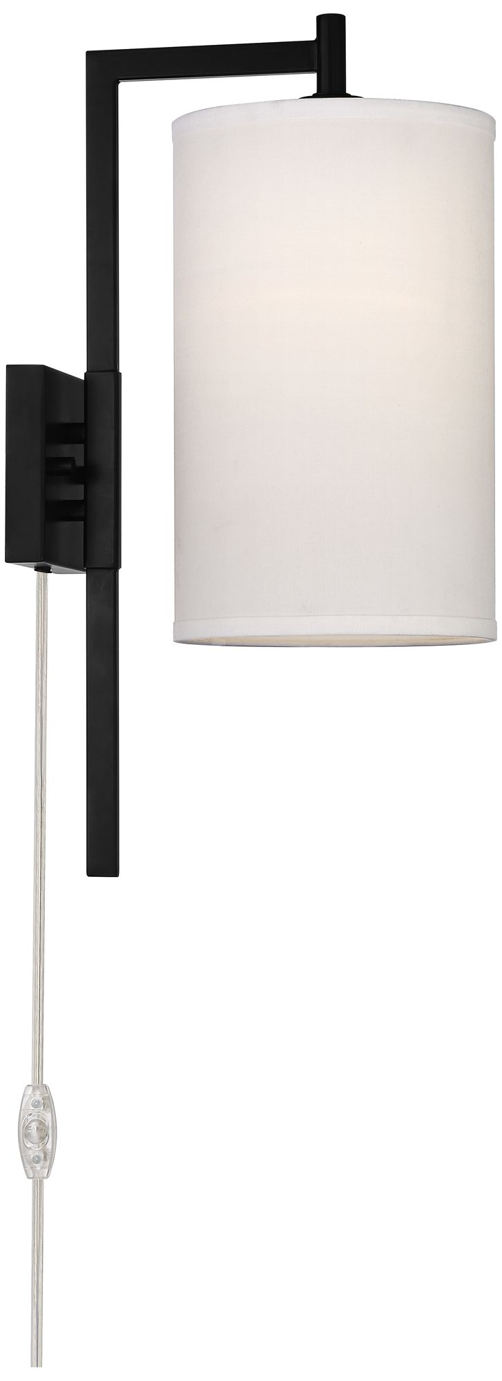 Serrano Modern Plug-In Wall Lamps Set of 2 with USB Dimmers