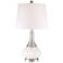 Serrena White Glass Modern Night Light Table Lamp