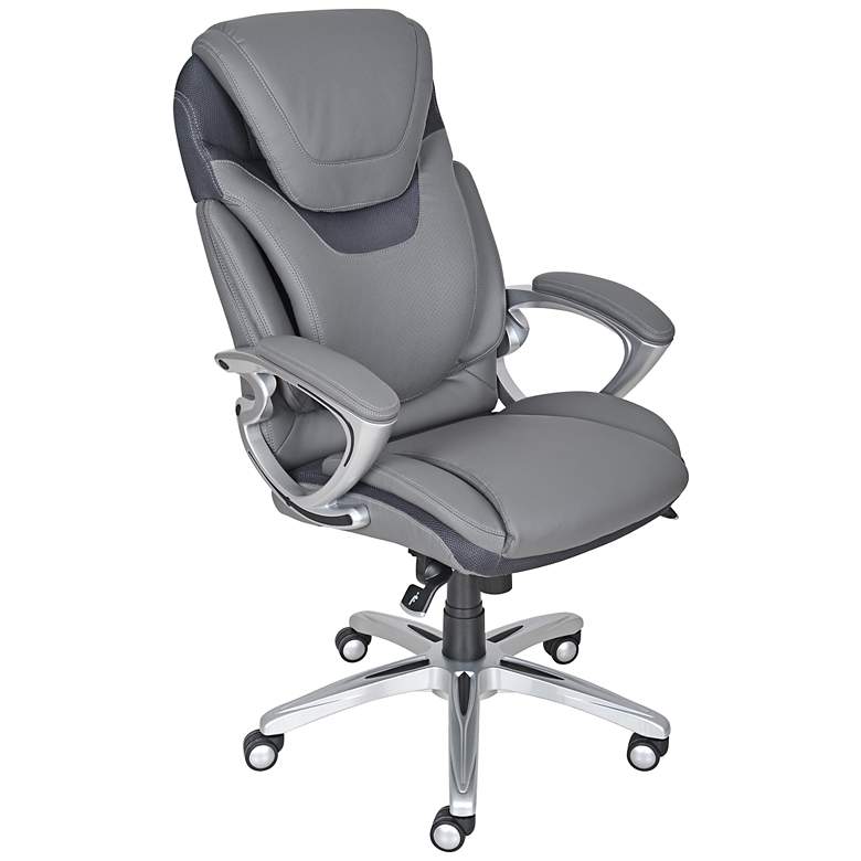 Image 1 Serta AIR Light Grey Executive Office Chair