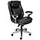 Serta AIR Smooth Black Mid-Back Office Chair