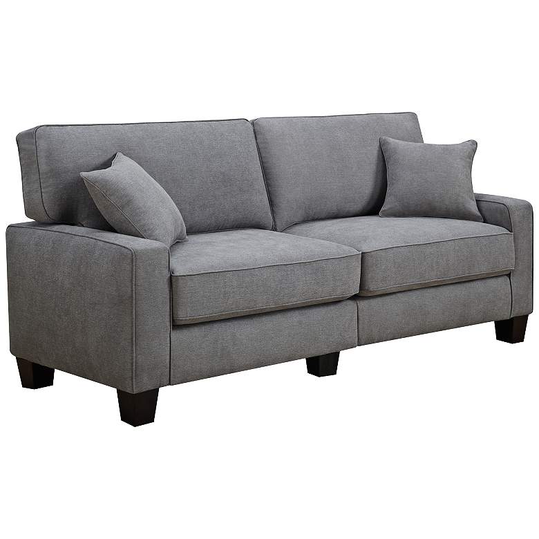 Image 1 Serta RTA Martinique 78" Wide Kona Gray Fabric Sofa