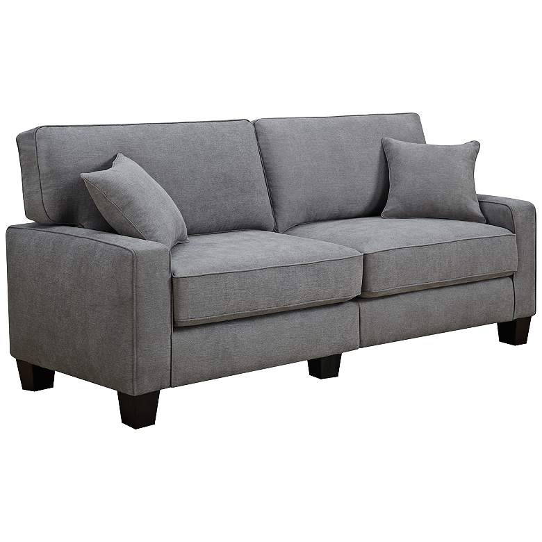 Image 1 Serta RTA Martinique 78 inch Wide Kona Gray Fabric Sofa