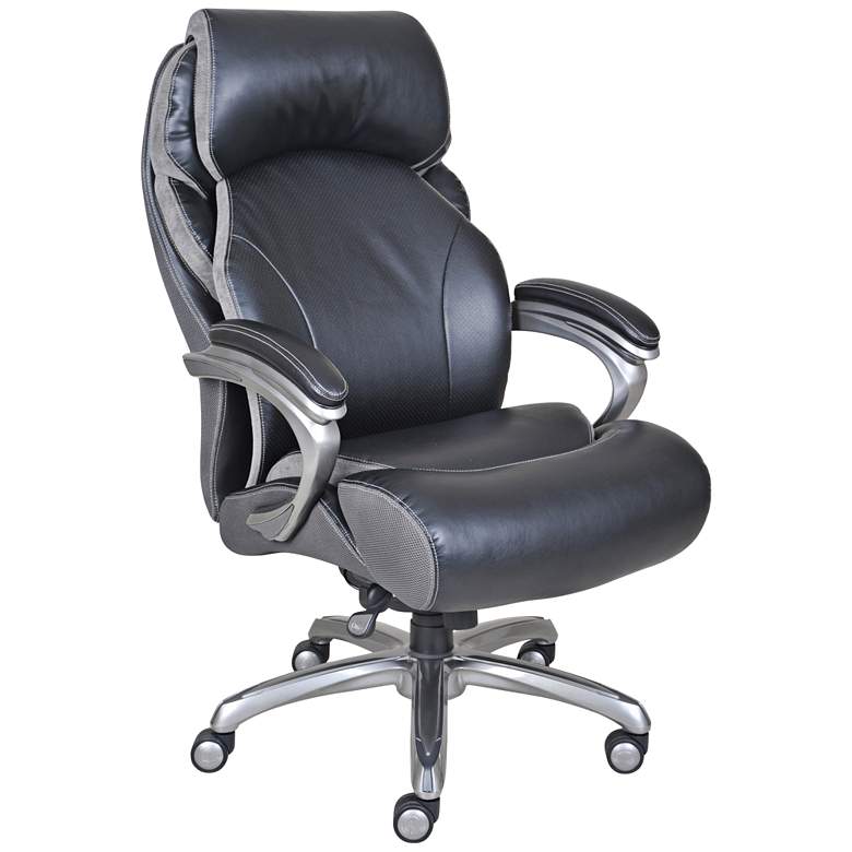Image 1 Serta Wellness Black Leather Executive Office Chair