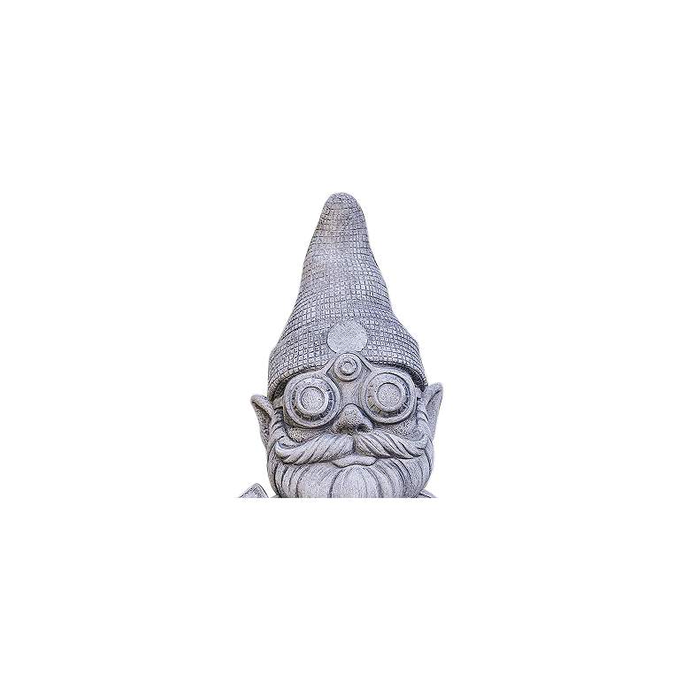 Image 3 Serve and Protect 21" High Trevia Graystone Garden Gnome more views