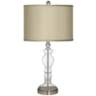 Sesame Faux Silk Apothecary Clear Glass Table Lamp