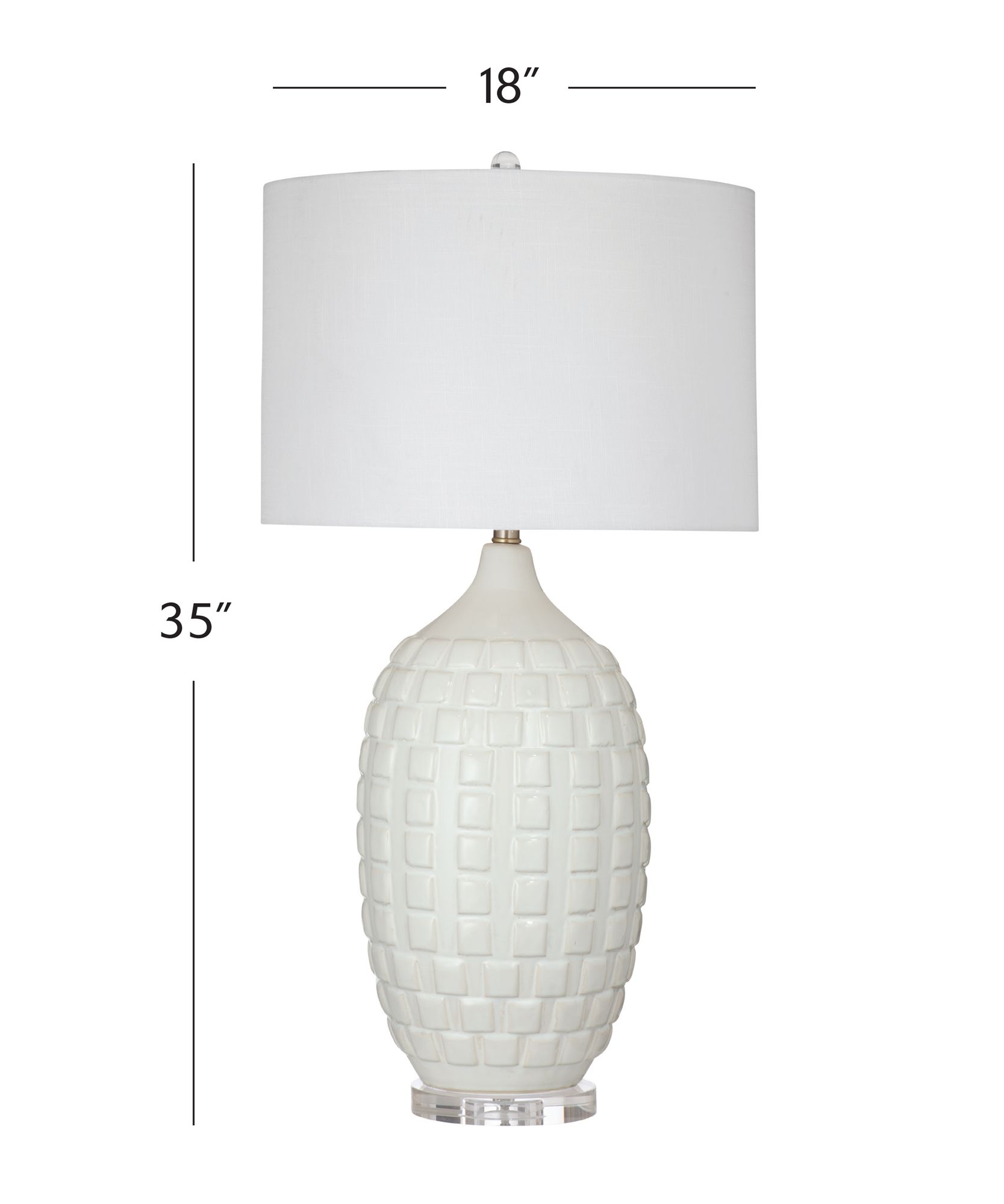 Image 5 Sesser 35" High White Table Lamp more views