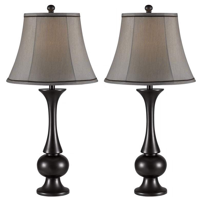 Image 1 Set of 2 Abbott Metallic Bronze Table Lamps