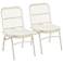 Set of 2 Ambria White Dining Chairs