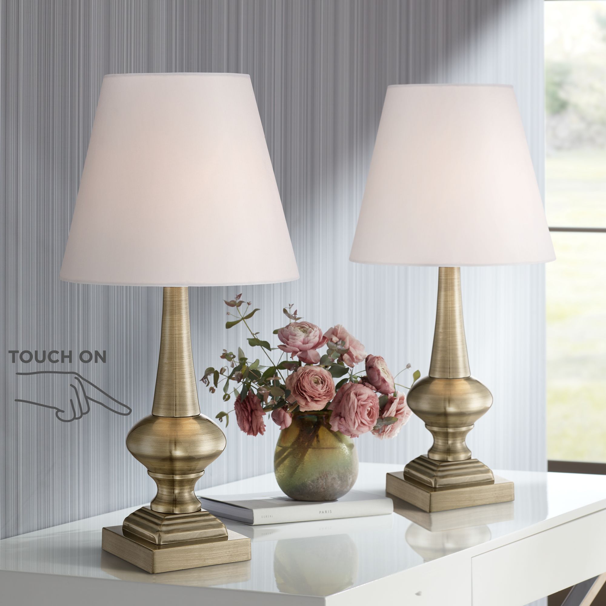 touch on off bedside lamps