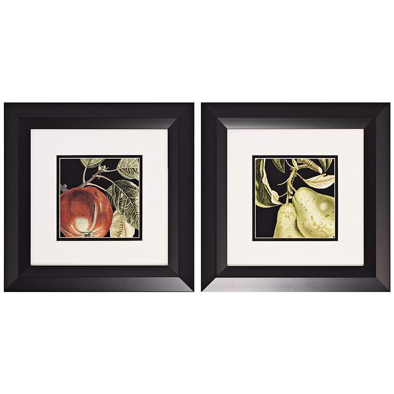 Image 1 Set of 2 Apple and Pear Prints Wall Art
