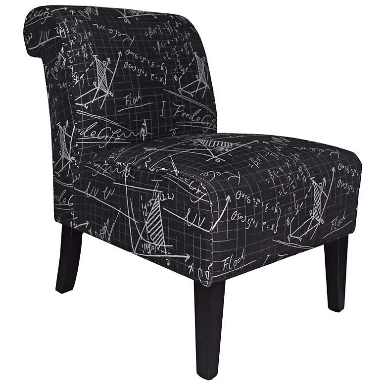 Image 1 Set of 2 Architectural Black Club Chairs