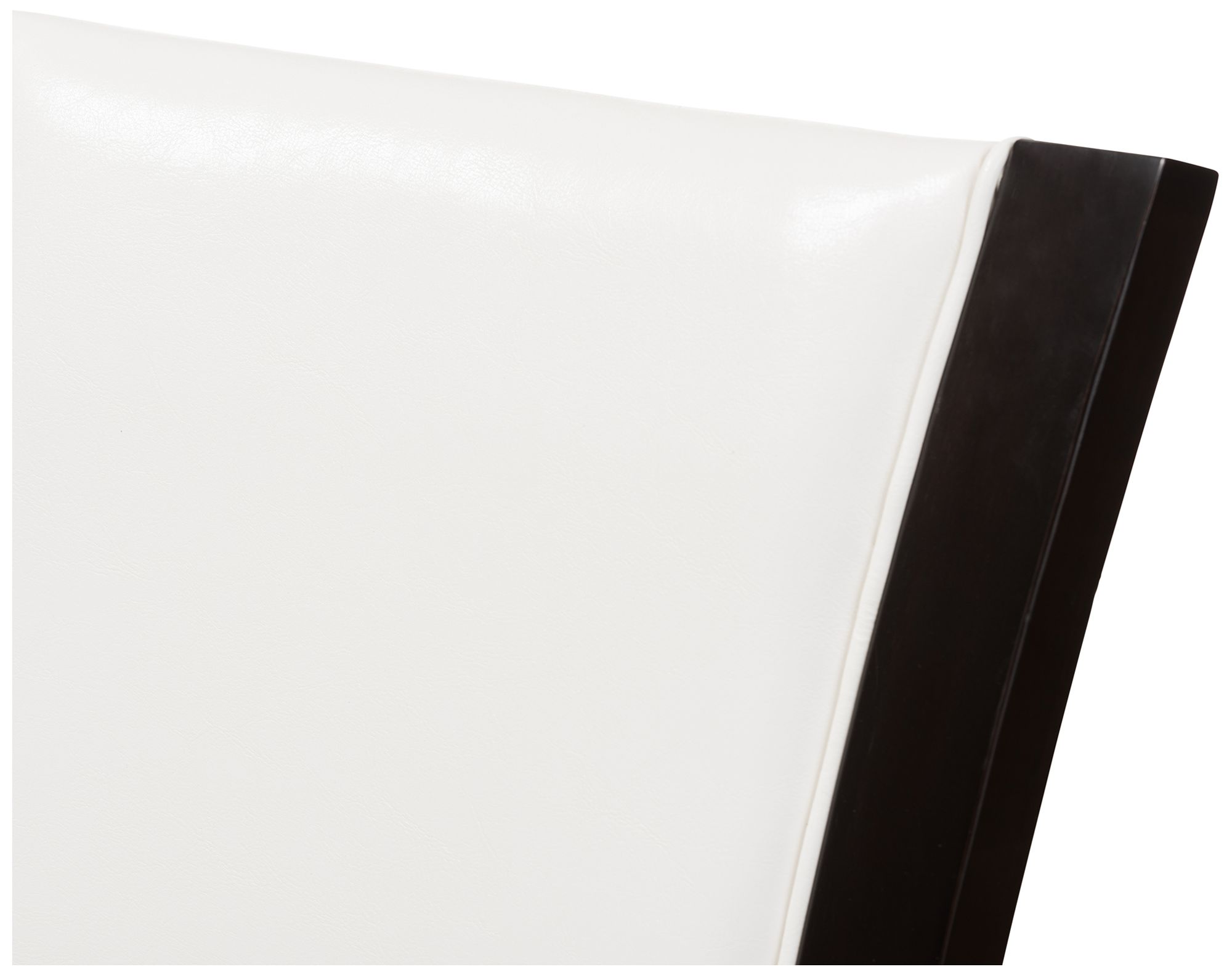 Image 5 Set of 2 Baxton Studio Adley White Faux Leather Dining Chairs more views