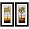Set of 2 Beach Palm I/II 28" High Tree Wall Art Prints