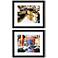 Set of 2 Boats And Village 28" Wide Framed Wall Art