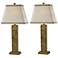 Set of 2 Botanica Toffee Table Lamps