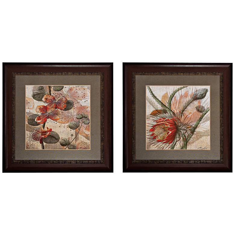 Image 1 Set of 2 Botanicals I/II 30" Square Wall Art Prints