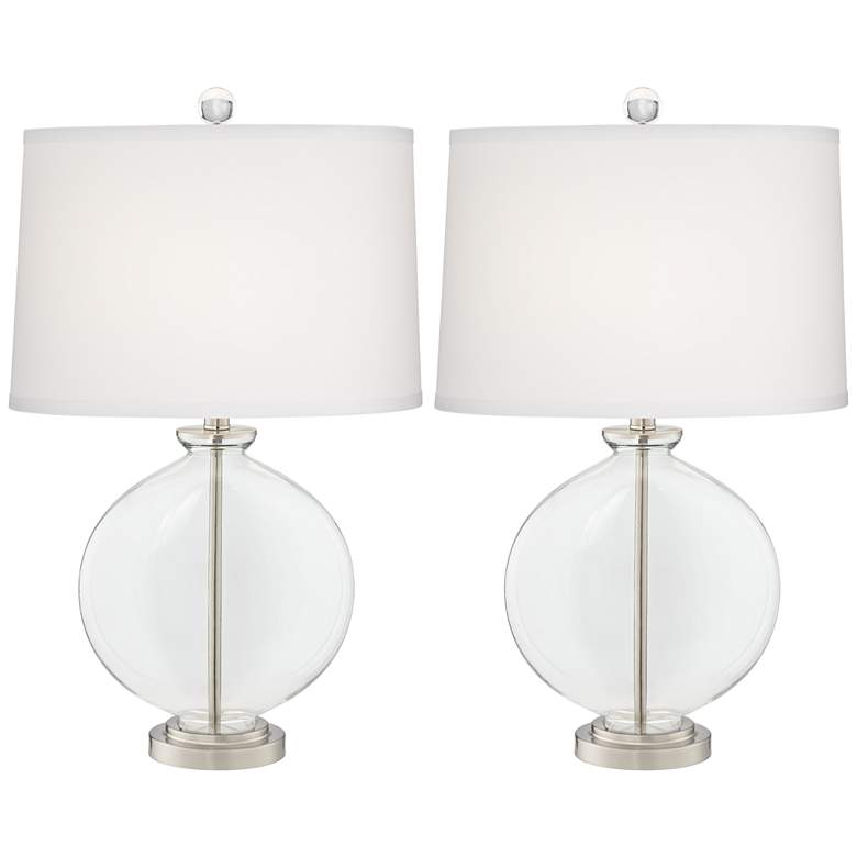 Image 1 Set of 2 Carrie Glass Table Lamps