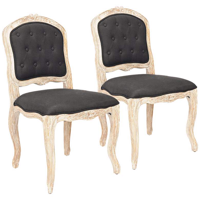 Image 1 Set of 2 Divitt Black Side Chairs