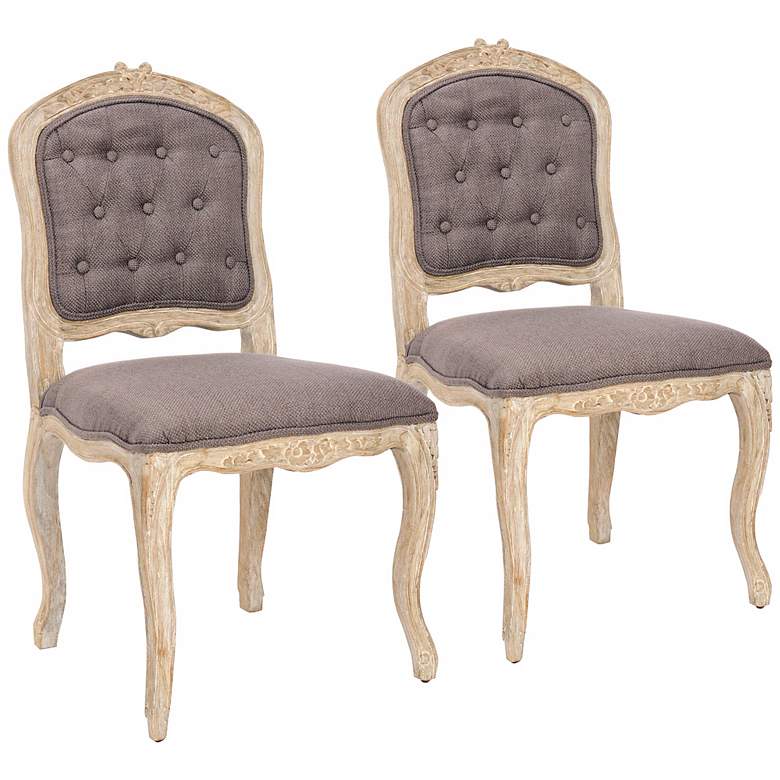 Image 1 Set of 2 Divitt Light Brown Side Chairs