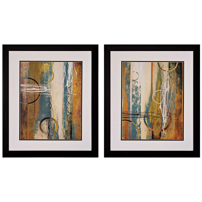 Image 1 Set of 2 Earthbound I/II 28 inch Abstract Wall Art
