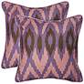 Set of 2 Easton Lavender 18" Square Safavieh Pillows