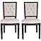 Set of 2 Elton Rustic Java Dining Chairs