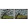 Set of 2 Fall and Spring 20" Wide Contemporary Wall Art