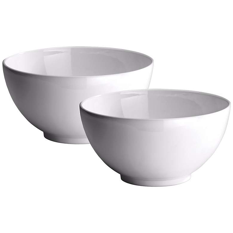 Image 1 Set of 2 Fun Factory White Serving Bowls