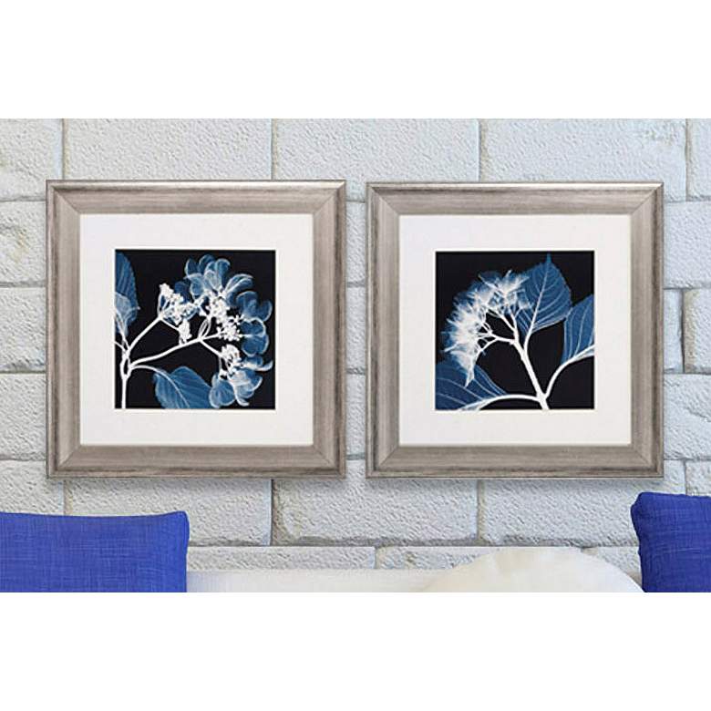 Image 1 Set of 2 Hydrangeas III/IV 22 inch Square Floral Wall Art