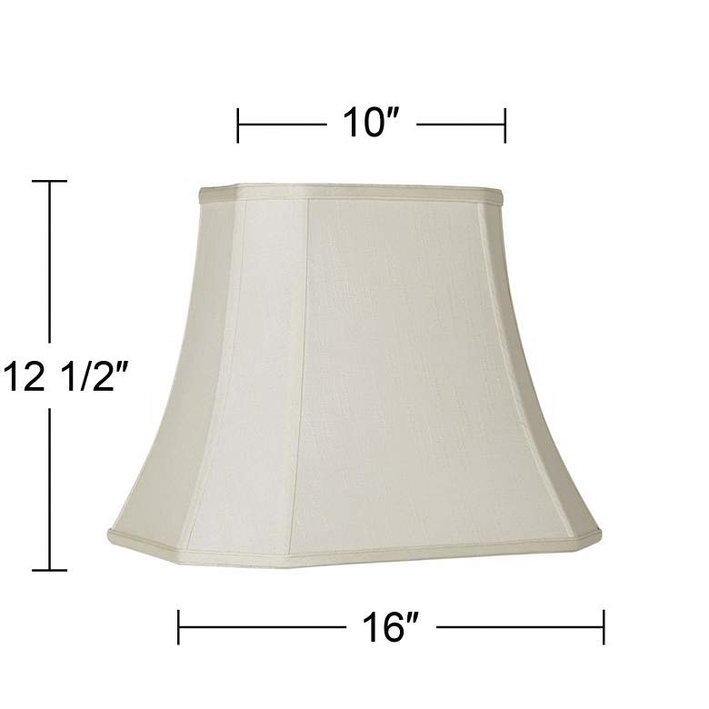 Image 5 Set of 2 Imperial Creme Cut Corner Shades 10x16x13 (Spider) more views