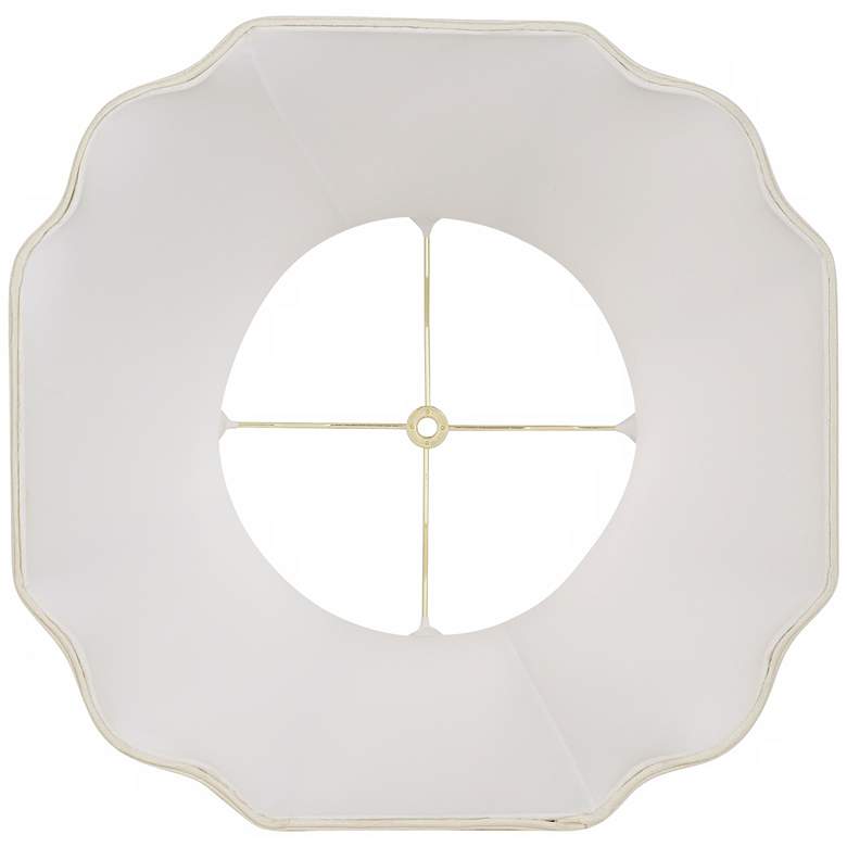 Set of 2 Imperial Creme Cut Corner Shades 10x16x14 (Spider) more views