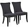 Set of 2 Jillian Dark Oak Dining Chairs