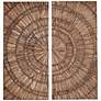 Set of 2 Lanciano Hand-Crafted Wood Uttermost Wall Art in scene
