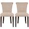 Set of 2 Luxe Almond Dining Chairs