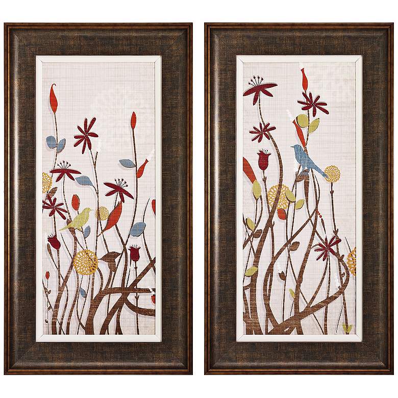 Image 1 Set of 2 Meadow I and II  Framed Wall Art