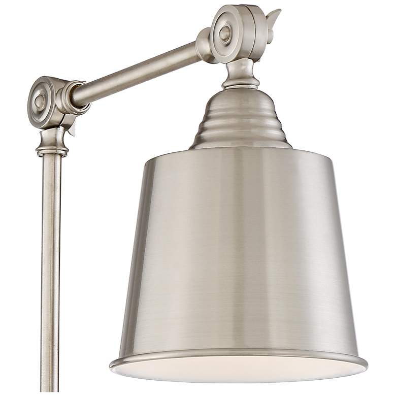 Set of 2 Mendes Brushed Nickel Plug-In Wall Lamps more views