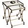 Set of 2 Metalwork's Antique Gold Nesting Tables