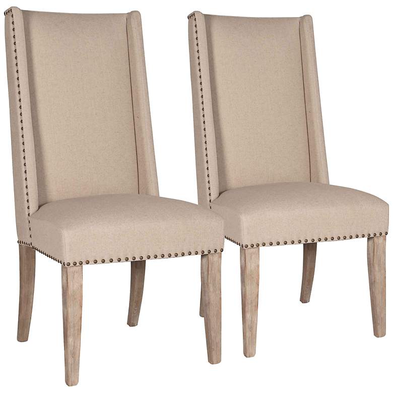 Image 1 Set of 2 Morgan Stone Wash Dining Chairs