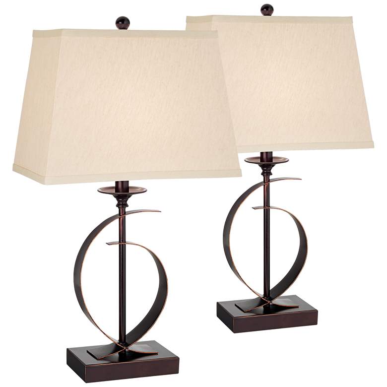 Image 2 Set of 2 Nokko Open Base Table Lamps