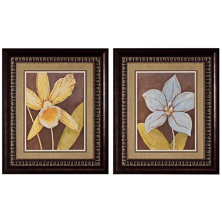 Image 1 Set of 2 Orchid Earth I/II Framed Floral Wall Art