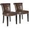 Set of 2 Pervical Bonded Leather Dining Chair